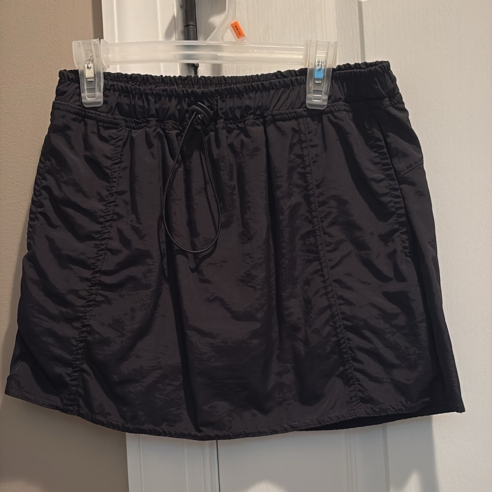 Black Drawstring Skort